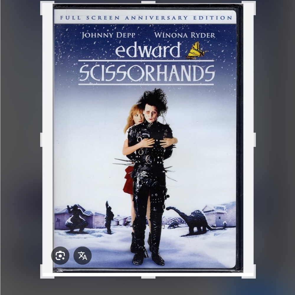 Fox Edward Scissorhands DVD - Black and White Cover